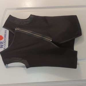 Faux Leather Vest XL